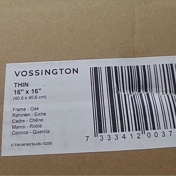 16x16 Frame Oak - Exclusive Thin 16 x 16 Wood Picture Frame For Wall - Metal... - Picture 7 of 7